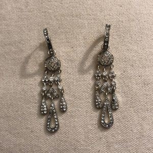 Vintage Monet Art Deco Dangly Earrings